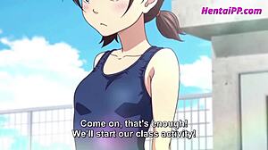 סצינה#1 לסרטון: This anime girl redhead feels her first gangbang in HQ