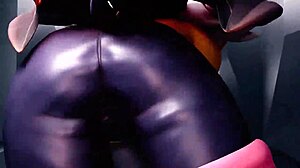 Scéna#1 pro video: Proshield goodly pleasures Rouge with big black hard cock in a 3d animated toon