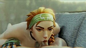 장면#2 동영상을 위해: Cartoon porn featuring big ass and toon cock and cunilingus