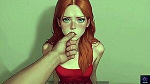 Scena#1 za Posnetek: 3D animated hentai featuring hot wife and boss's big cock