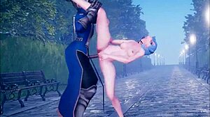 Tafereel#20 voor de video: Beautiful anime girl dancing and getting fucked part 2