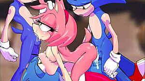 Faliyet alani, sahne#20 Video için: Cartoon porn and foursome with Amy Rose