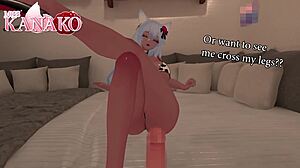 scene#4 for Videoer: Asian cosplayer satisfies her master’s wants with footjob and tan
