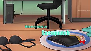 Scena#1 za Posnetek: Stepmom and her stepson involved in a sexual play of cooking and cleaning